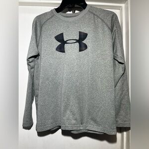 Under Armour Men's Heather Gray Long Sleeve Tee